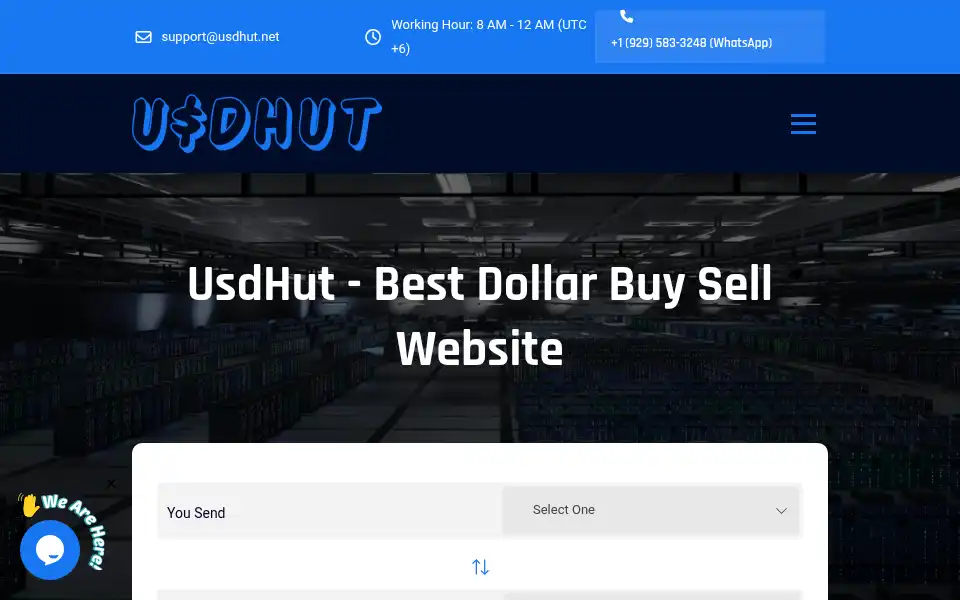 Screenshot of usdhut.com