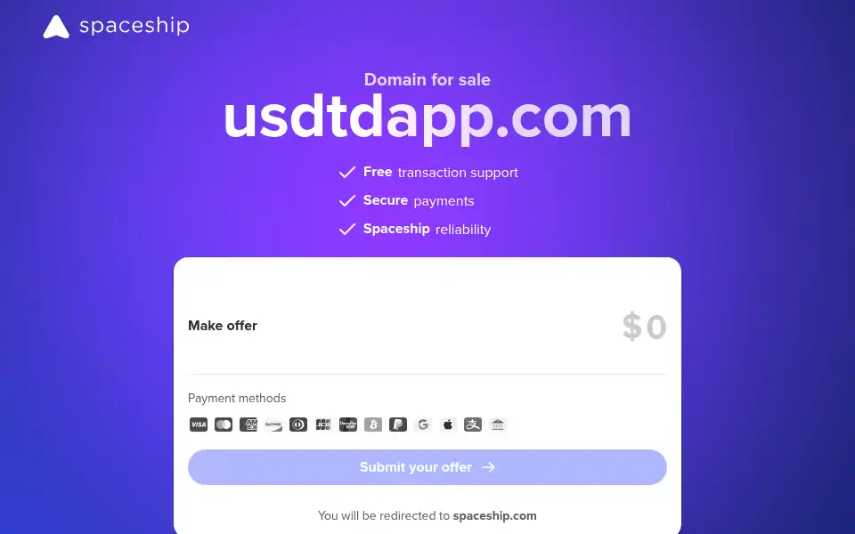 Screenshot of usdtdapp.com