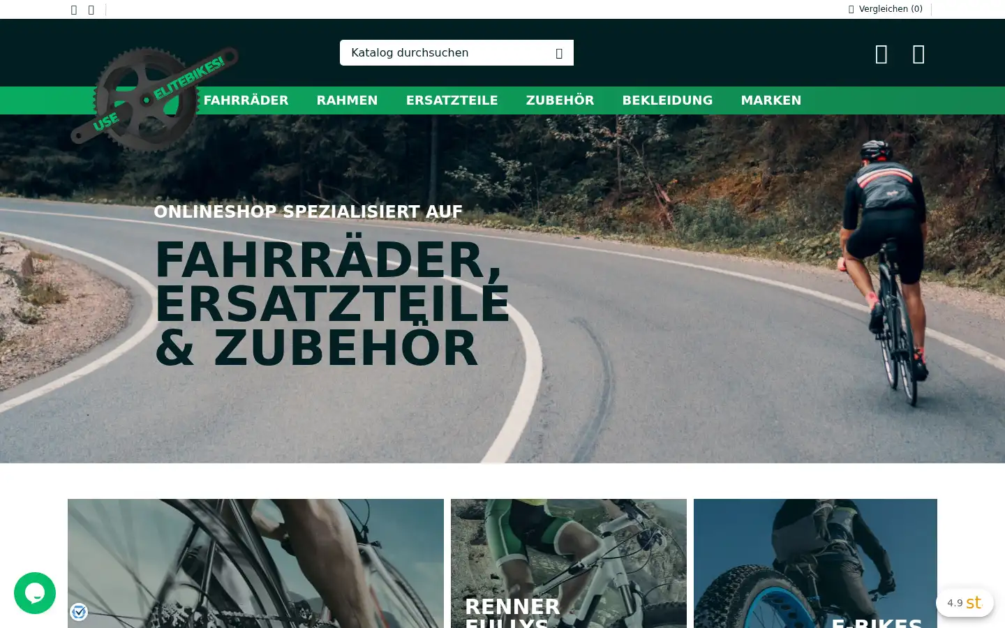 Screenshot of use-elitebikes.com