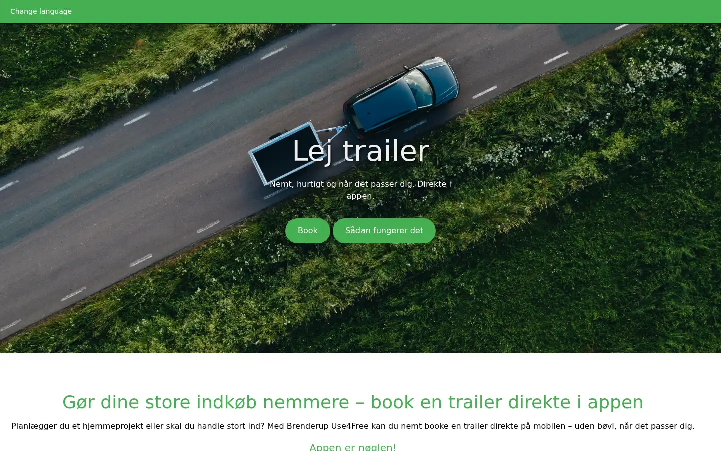 Screenshot of use4free.dk