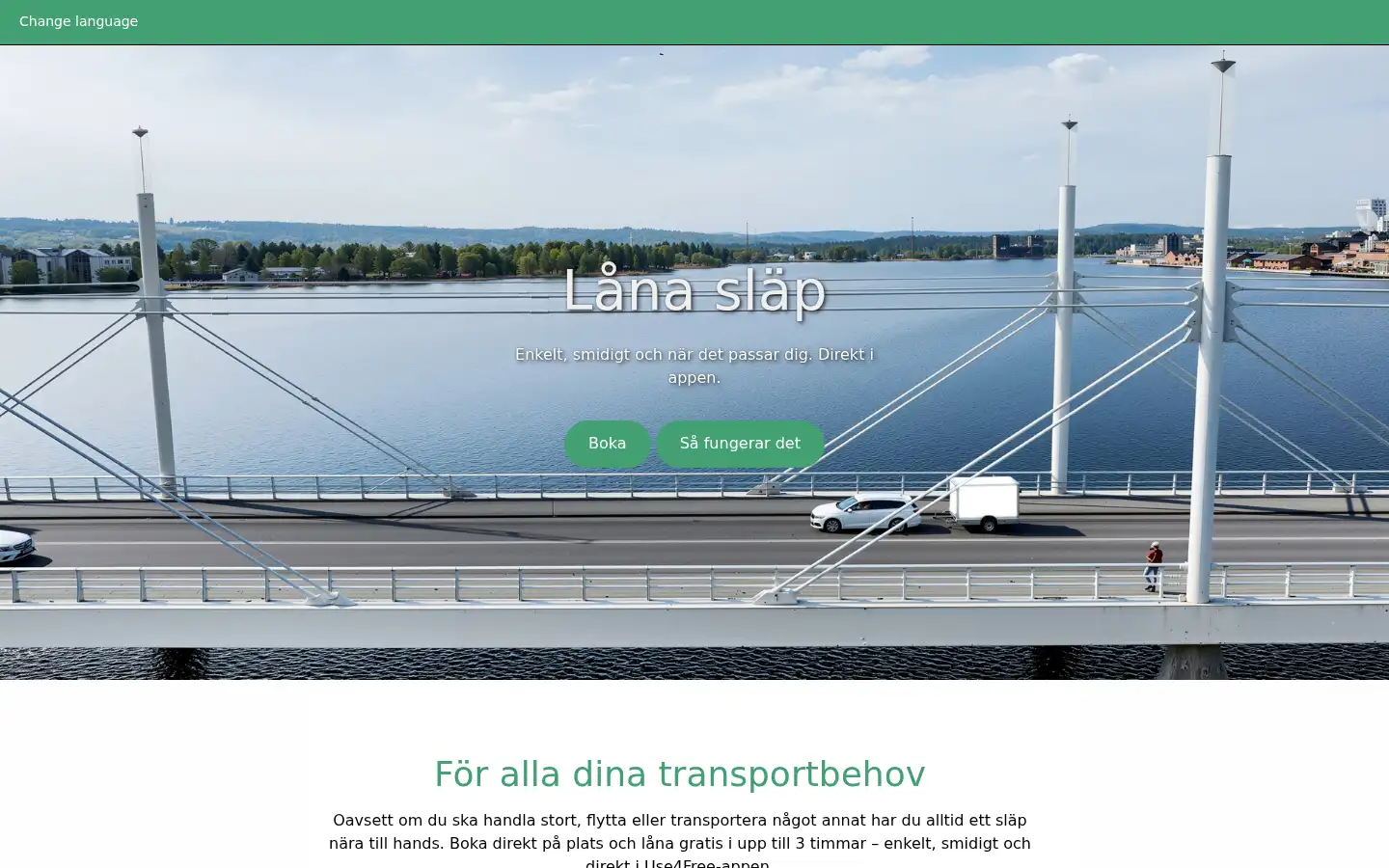 Screenshot of use4free.se