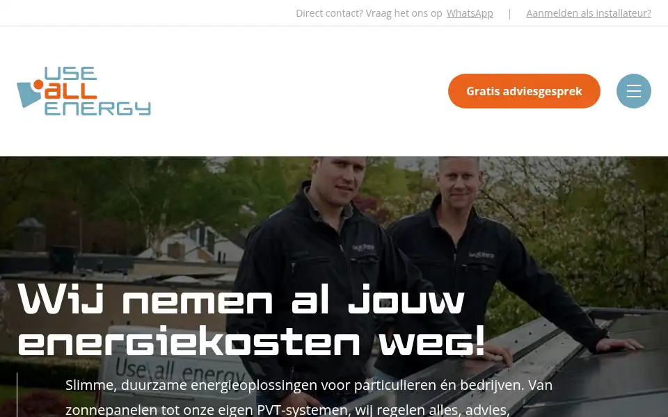 Screenshot of useallenergy.nl