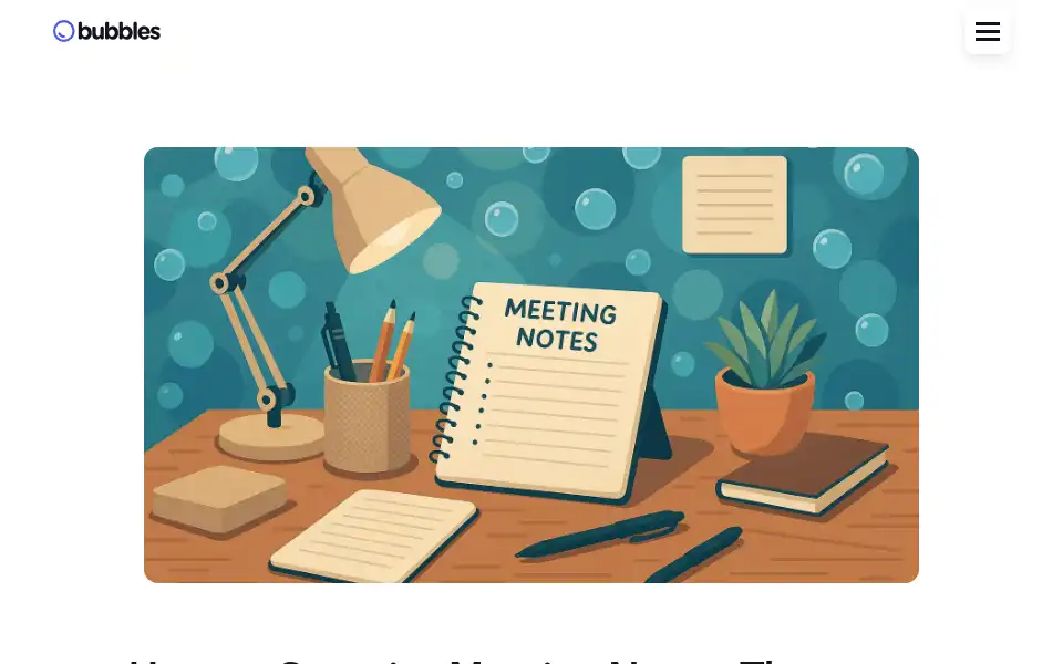 Screenshot of usebubbles.com