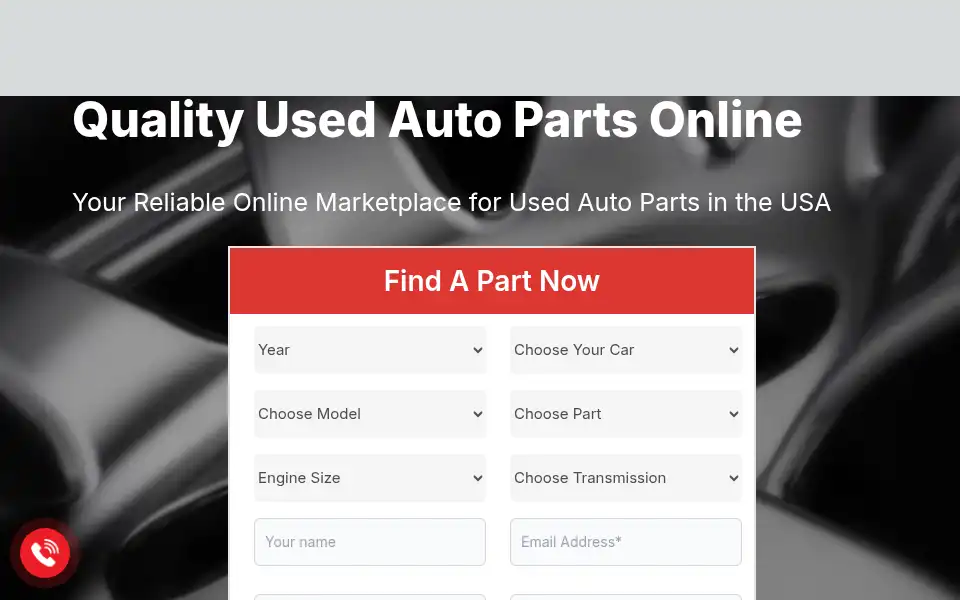 Screenshot of usedautoparts.pro