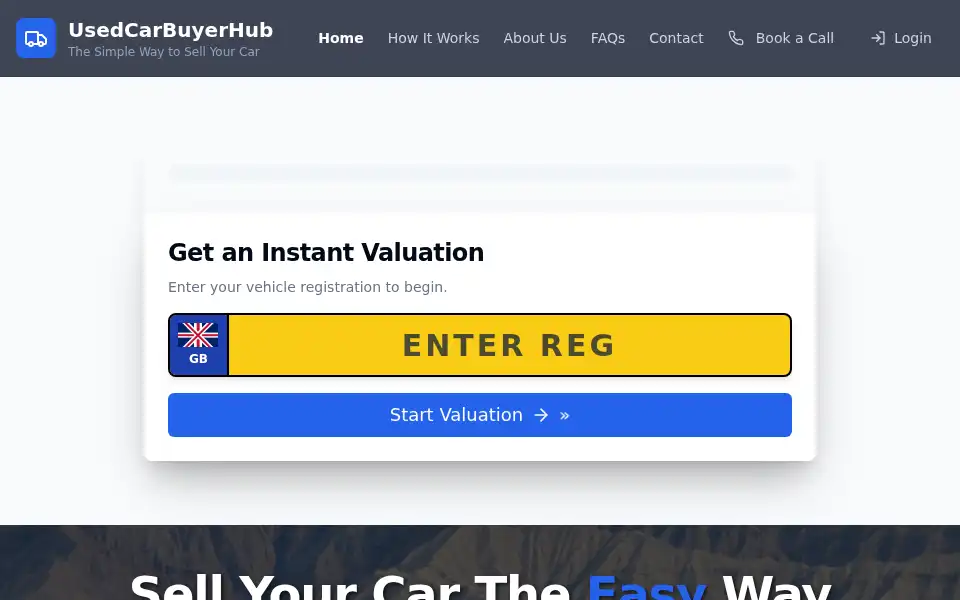 Screenshot of usedcarbuyerhub.com