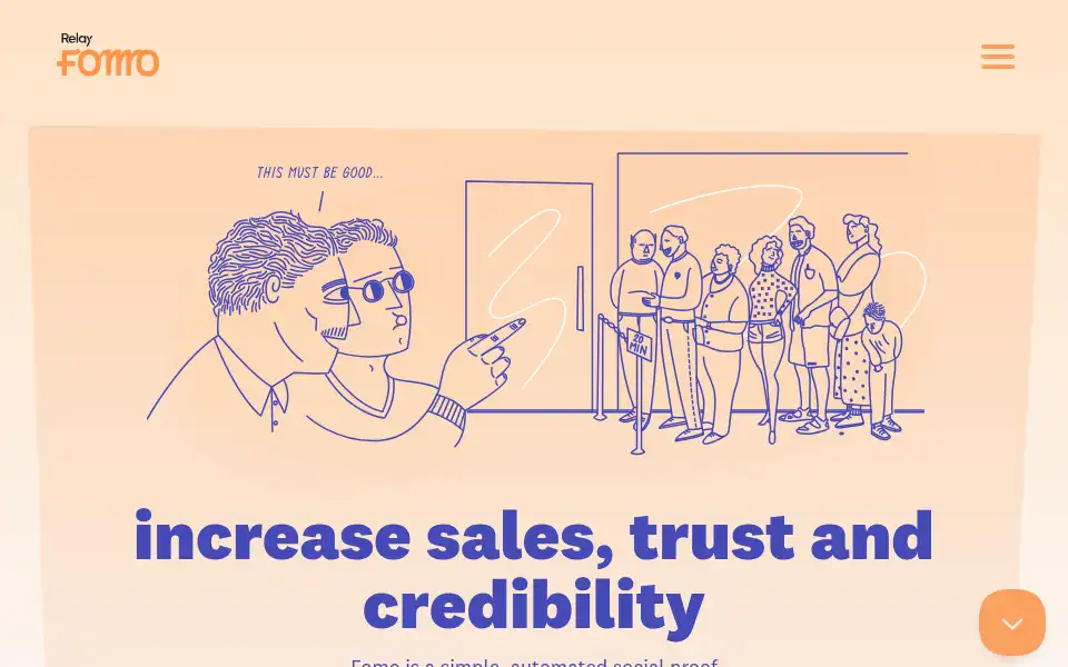 Screenshot of usefomo.com