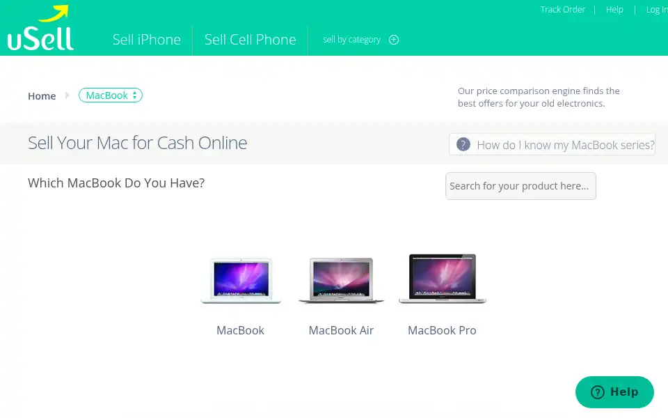 Screenshot of usell.com