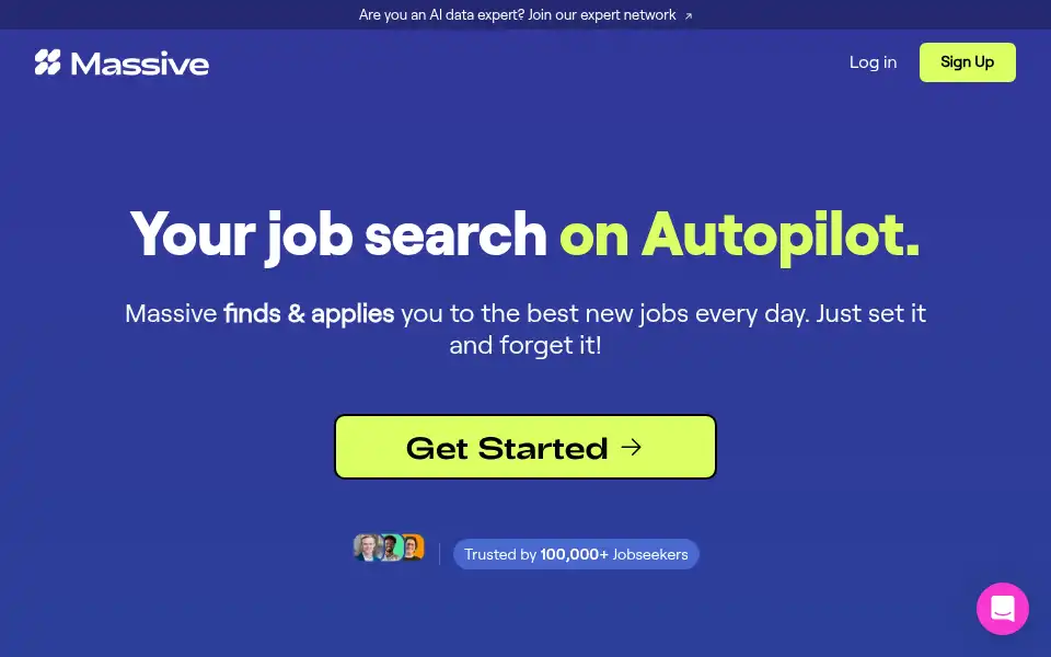 Screenshot of usemassive.com