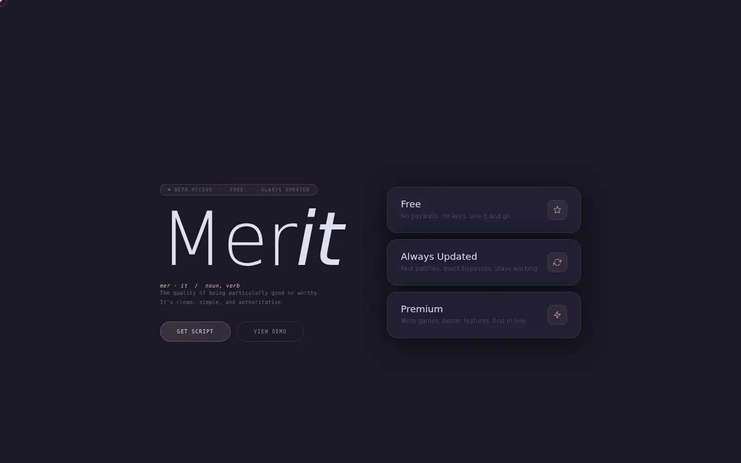 Screenshot of usemerit.store