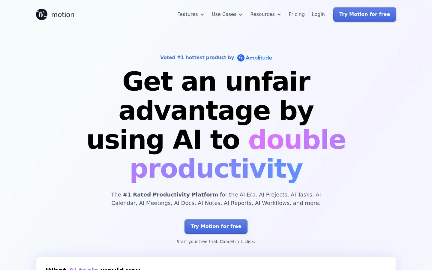 Screenshot of usemotion.com