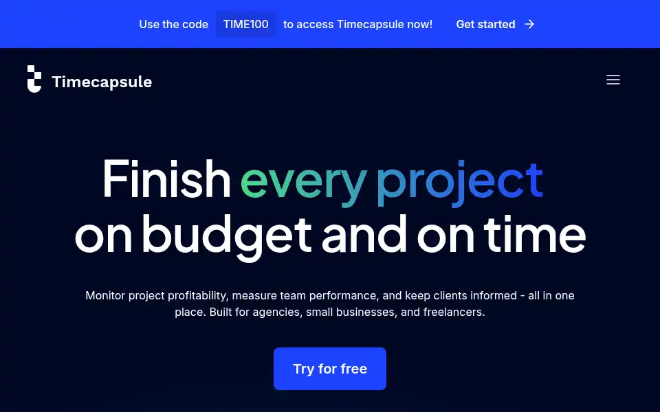 Screenshot of usetimecapsule.com