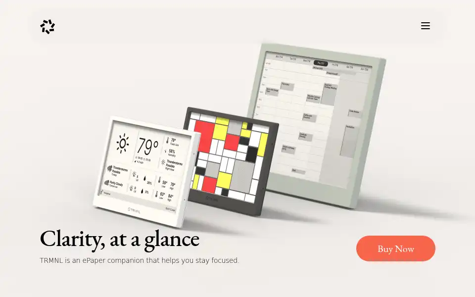 Screenshot of usetrmnl.com