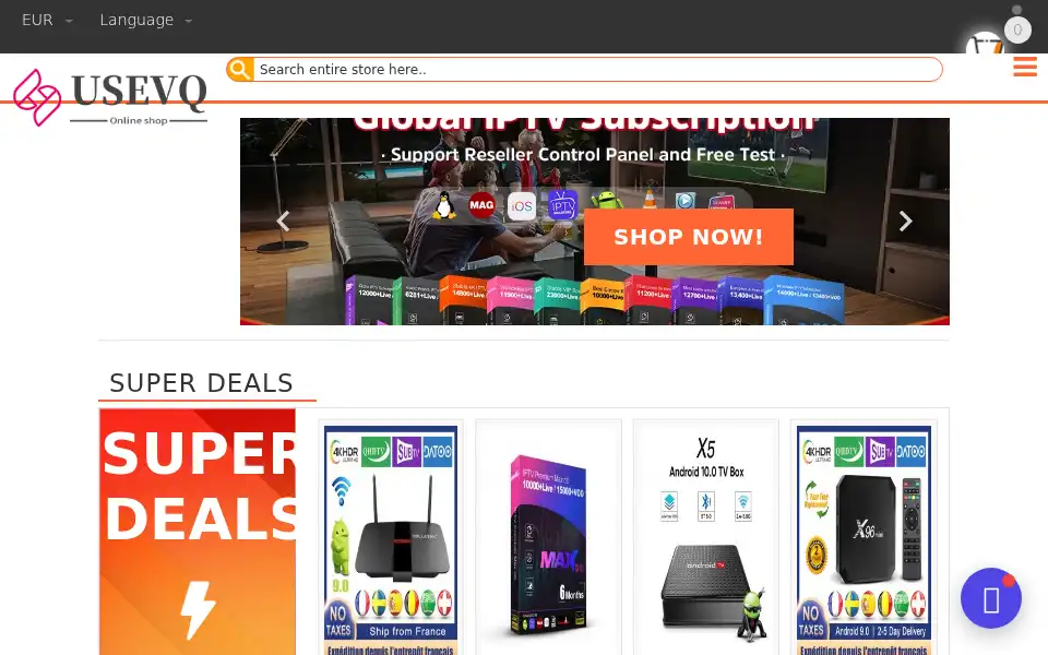 Screenshot of usevq.com