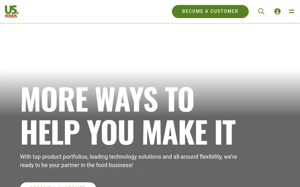 Screenshot of usfoods.com