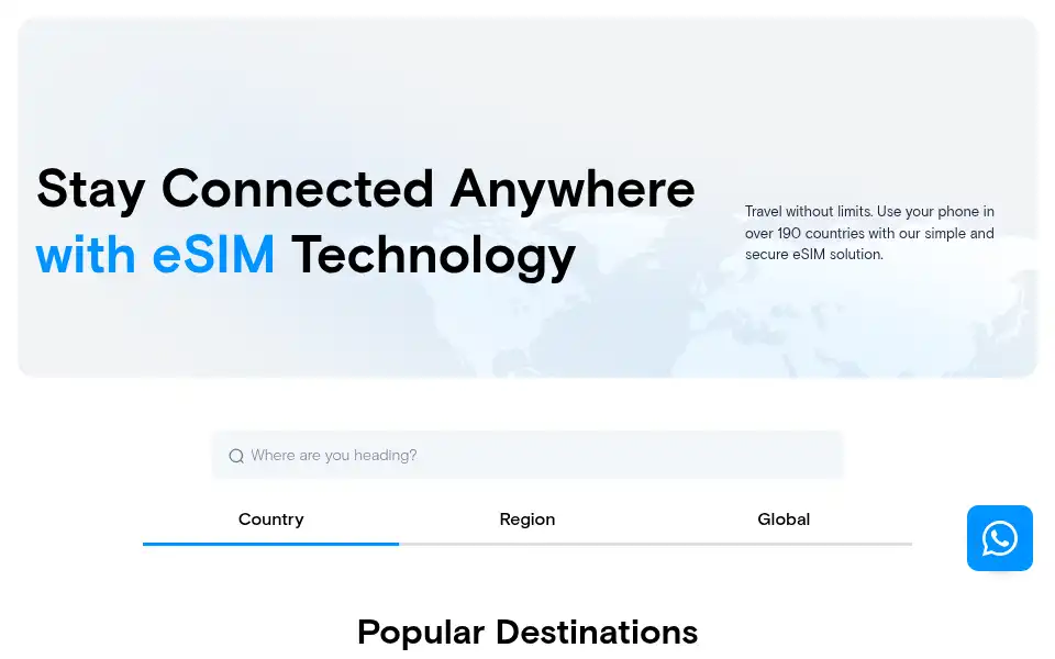 Screenshot of usim.me
