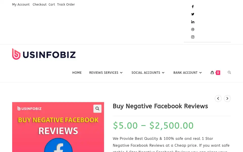 Screenshot of usinfobiz.com