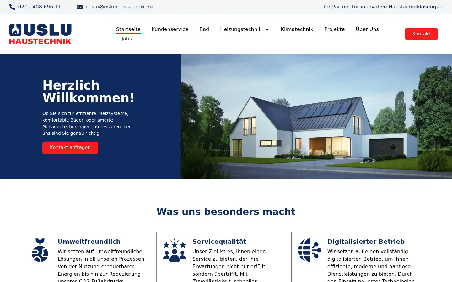 Screenshot of usluhaustechnik.de