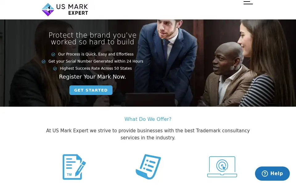 Screenshot of usmarkexpert.com