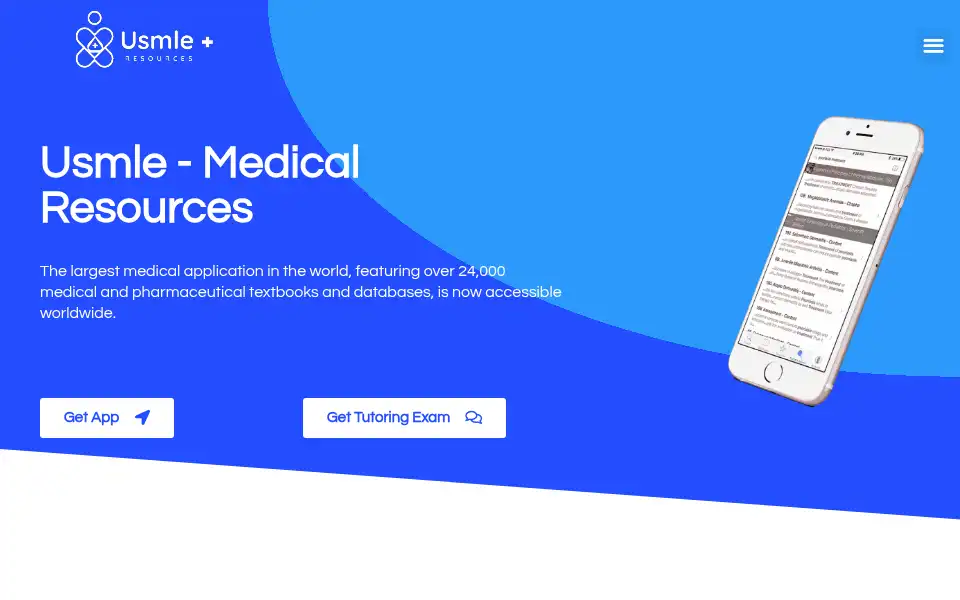 Screenshot of usmleresources.com