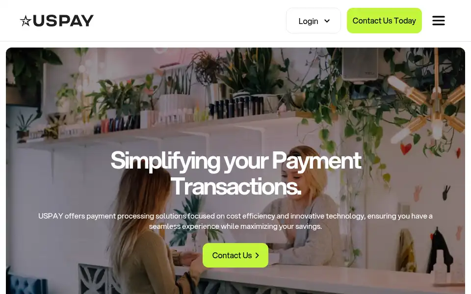 Screenshot of uspay.com