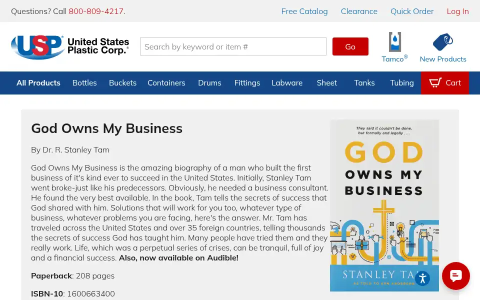 Screenshot of usplastic.com
