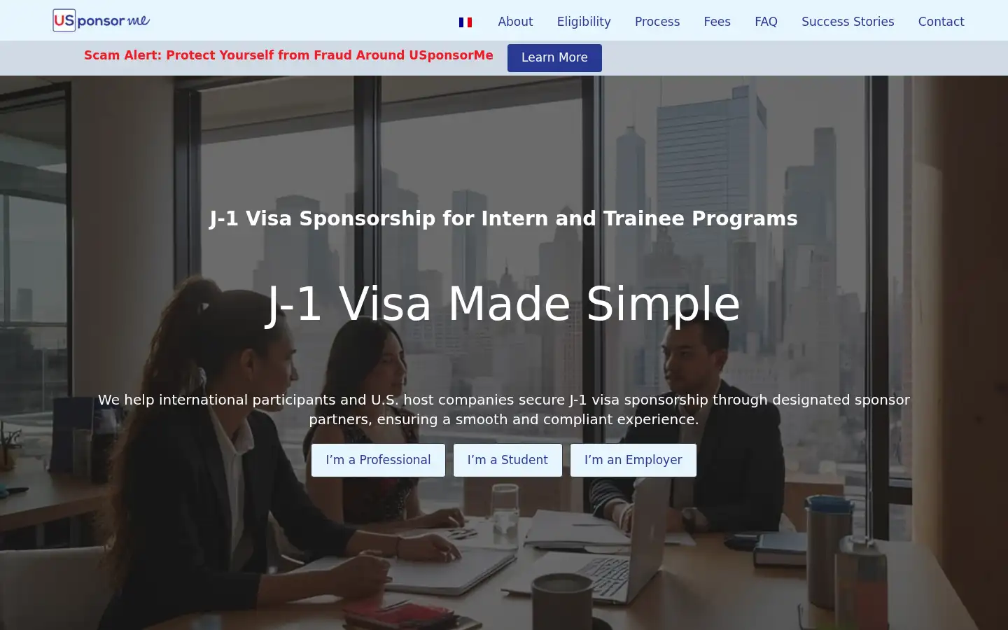 Screenshot of usponsorme.com