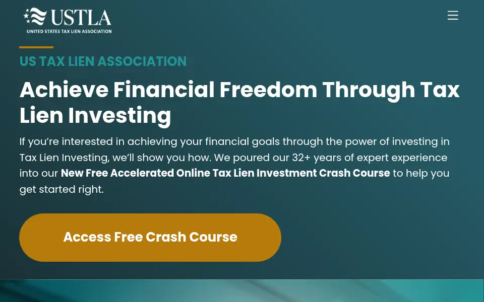 Screenshot of ustaxlienassociation.com