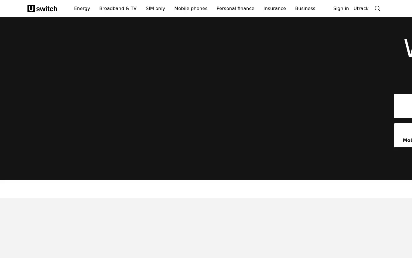 Screenshot of uswitch.com
