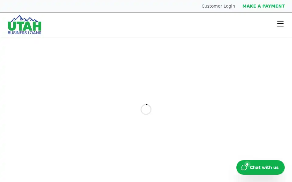 Screenshot of utahbusinessloans.com