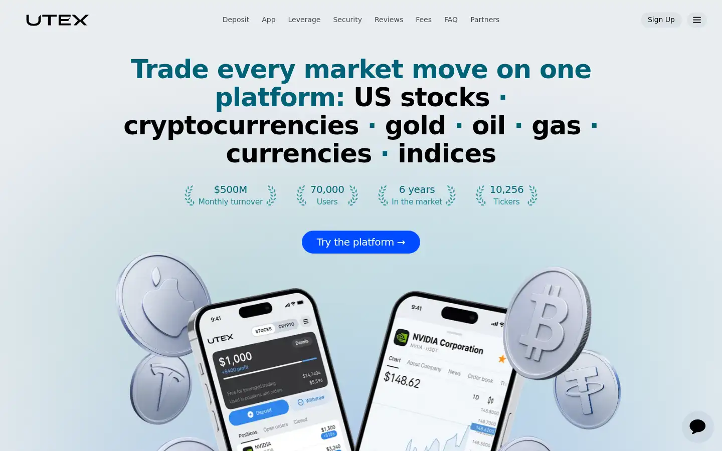 Screenshot of utex.io