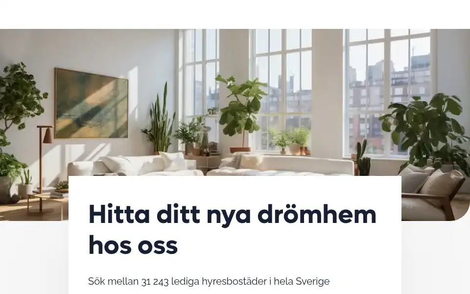 Screenshot of uthyrningsportal.se