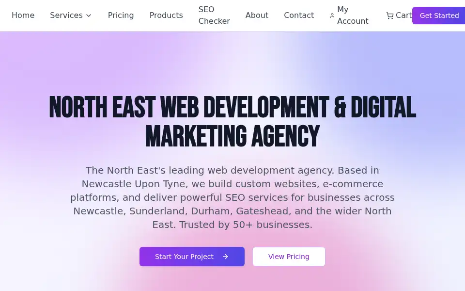 Screenshot of utndigital.co.uk