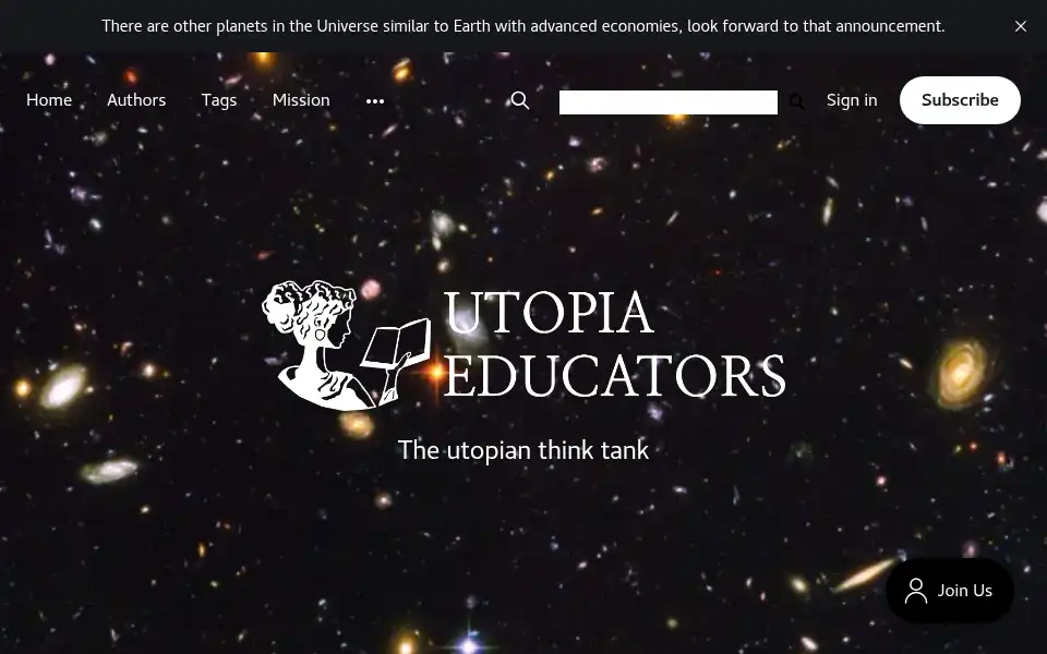Screenshot of utopiaeducators.com