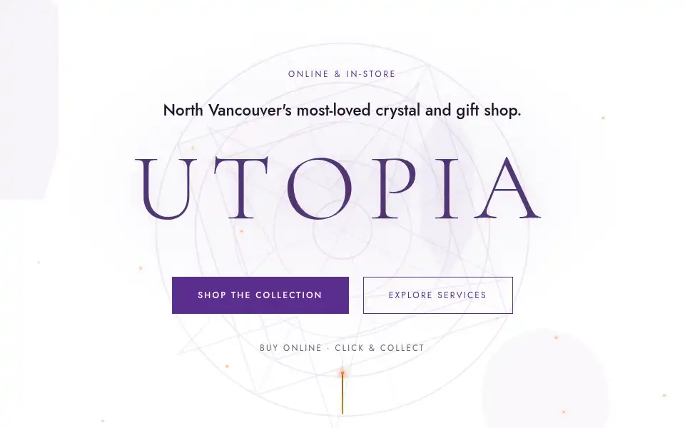 Screenshot of utopiastore.ca