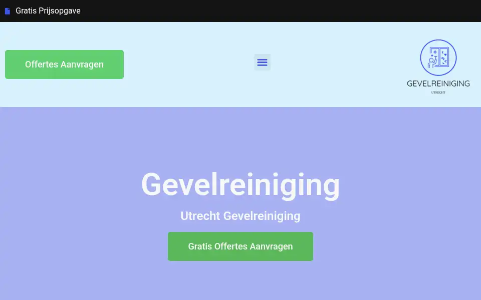 Screenshot of utrechtgevelreiniging.com