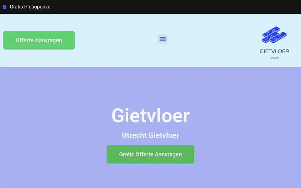 Screenshot of utrechtgietvloer.com