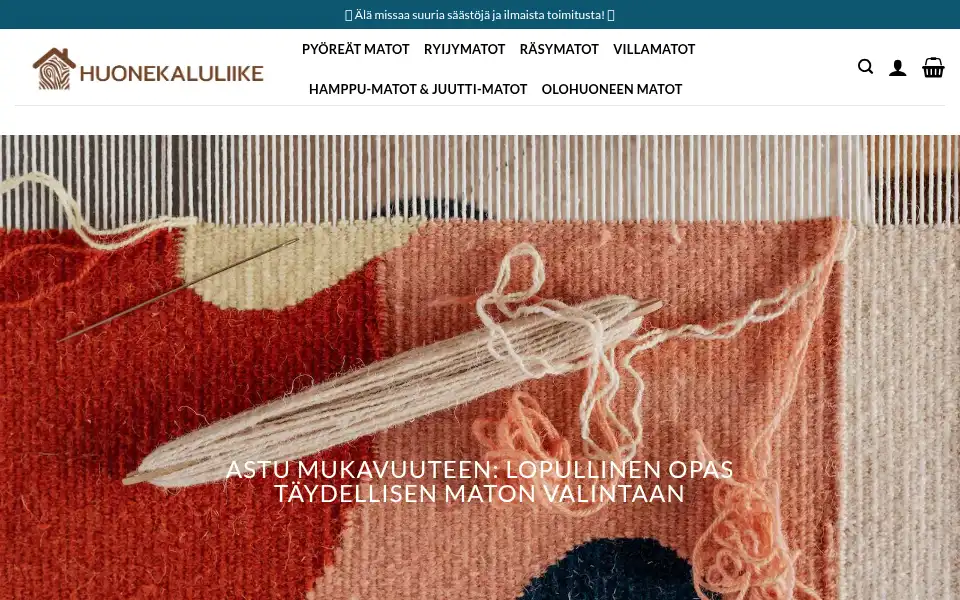 Screenshot of uusimatto.com