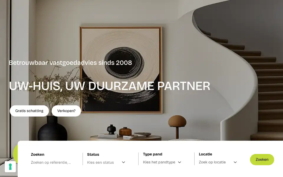 Screenshot of uw-huis.be