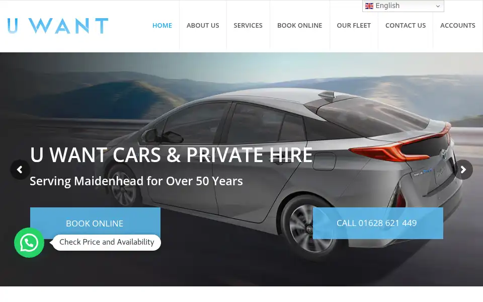 Screenshot of uwanttaxis.com