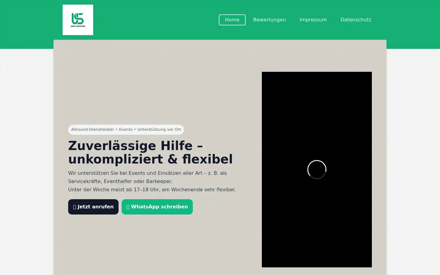 Screenshot of uwe-schuster.com