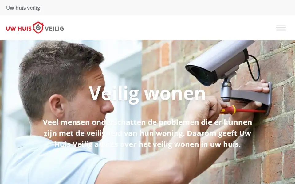 Screenshot of uwhuisveilig.nl