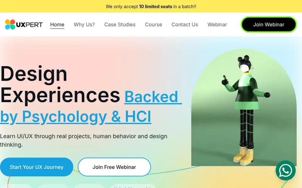 Screenshot of uxpertdesign.com