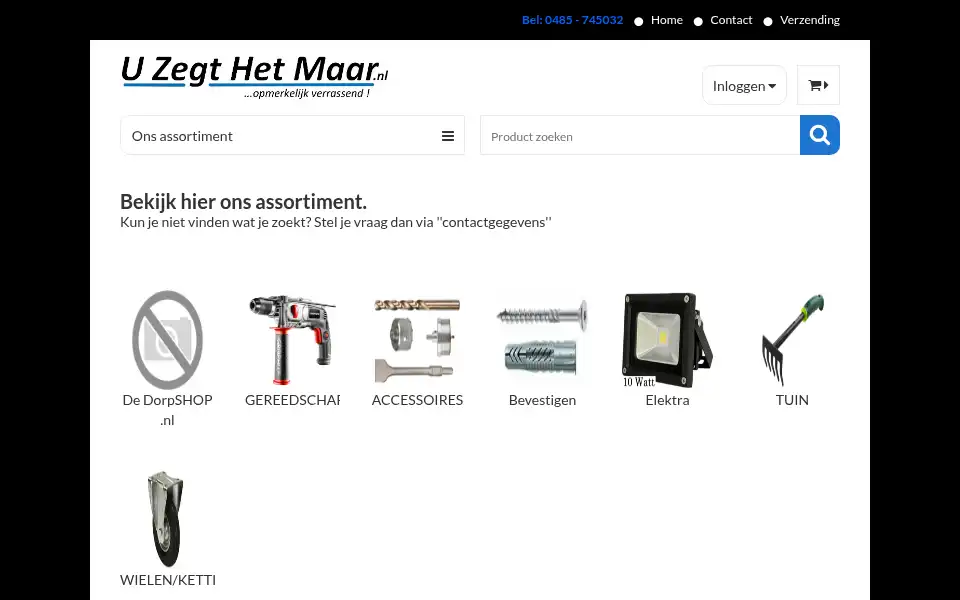 Screenshot of uzegthetmaar.nl
