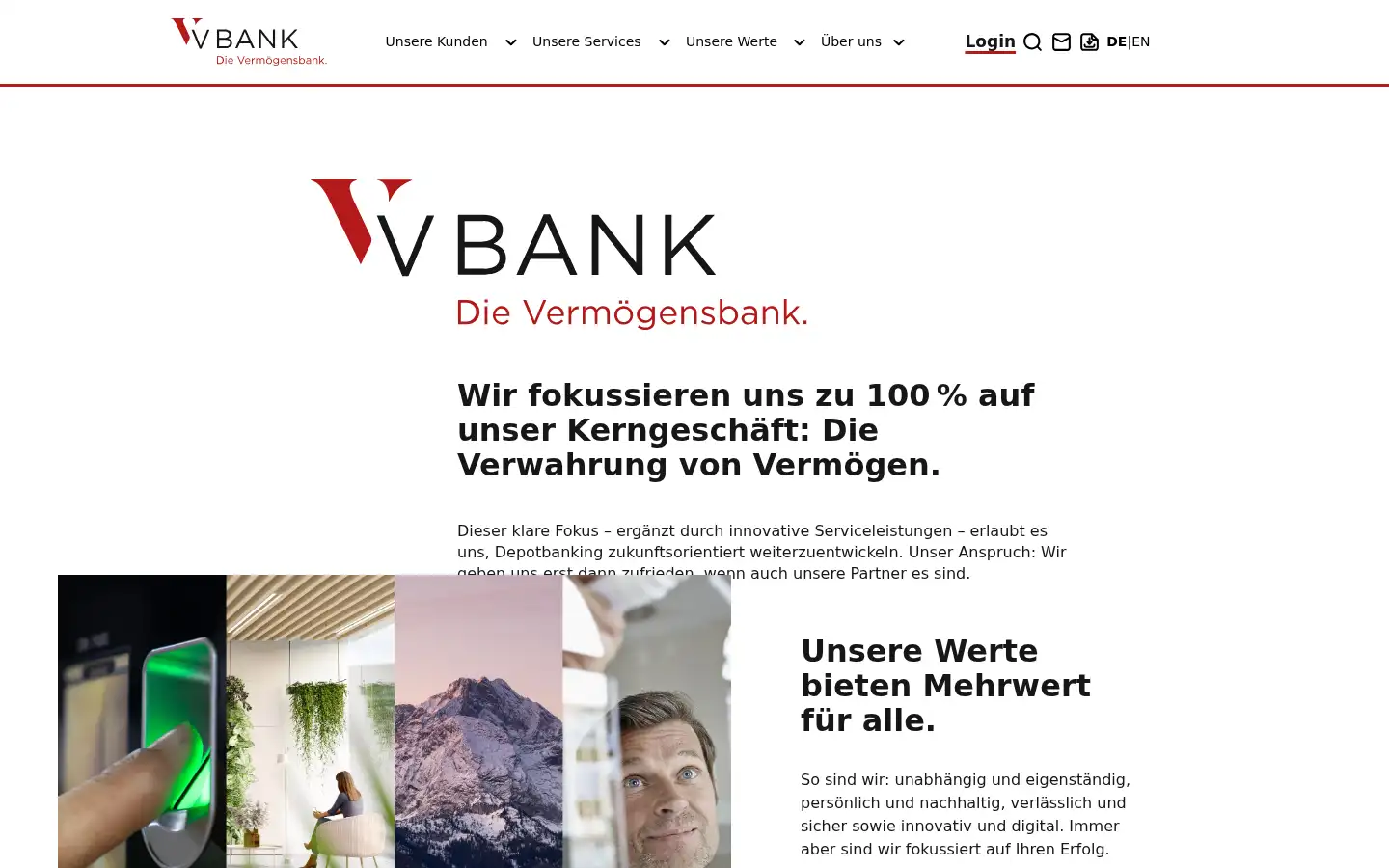 Screenshot of v-bank.com