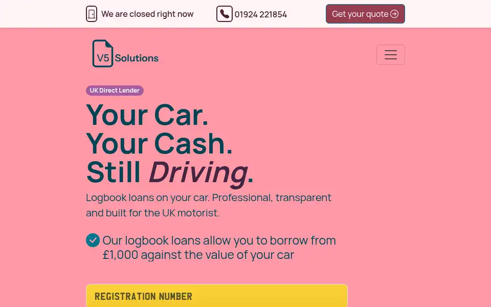 Screenshot of v5solutions.co.uk