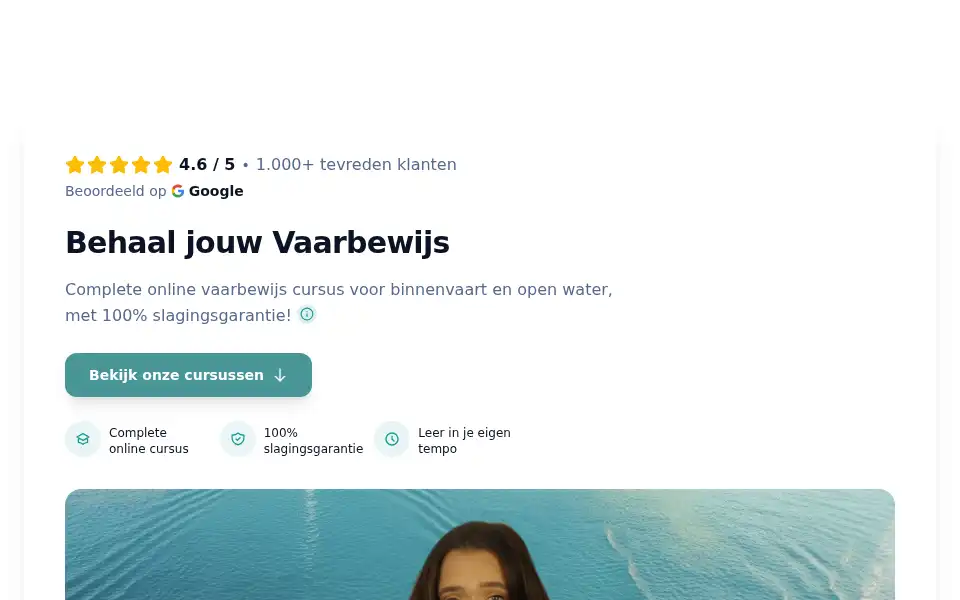 Screenshot of vaarbewijs-halen.nl