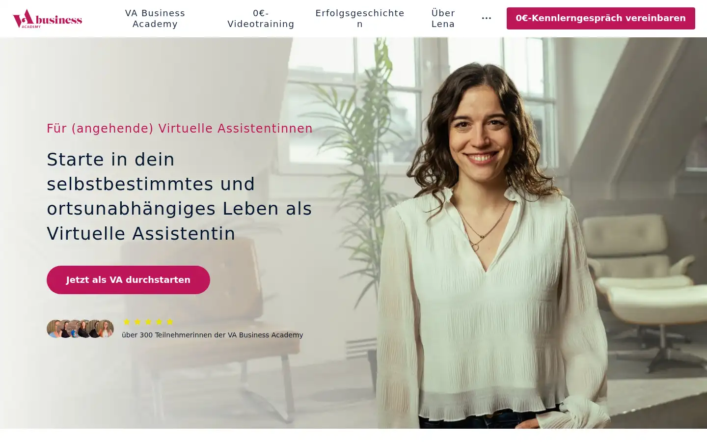 Screenshot of vabusinessacademy.de