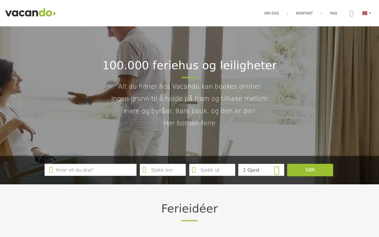 Screenshot of vacando.com