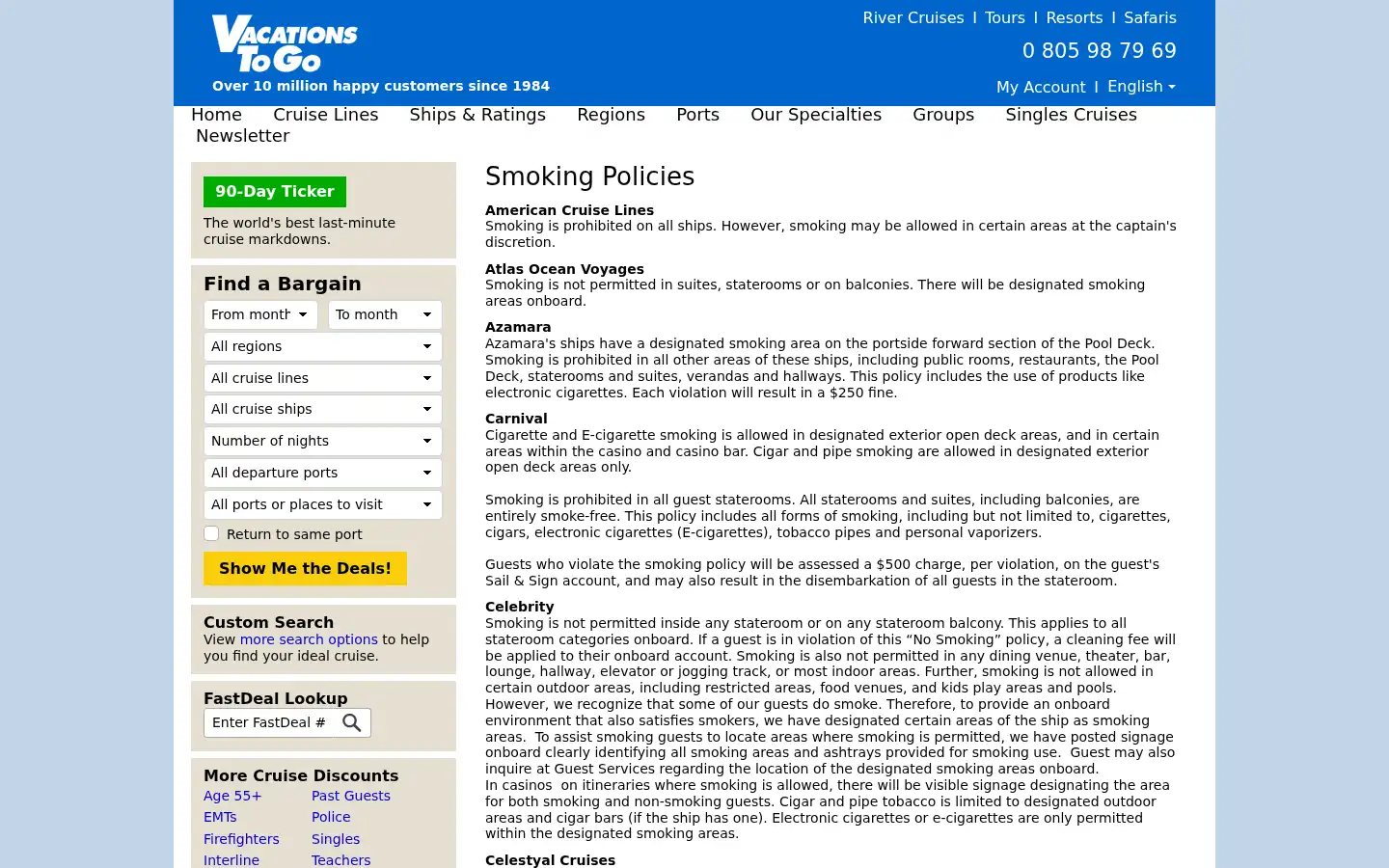 Screenshot of vacationstogo.com