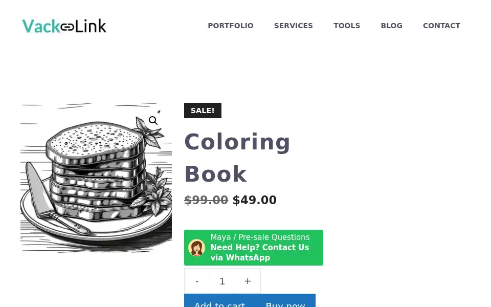 Screenshot of vacklink.com